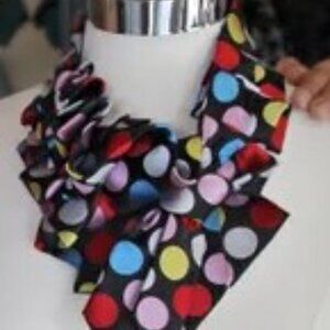 Lilian Asterfield polkadot silk Ascot
